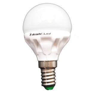 Spherical LED Light Bulb ceramic E14 cold light (5.2W)