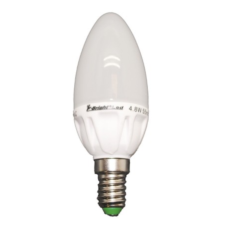 LED Light Bulb Candle ceramic E14 warm light (5.2W)