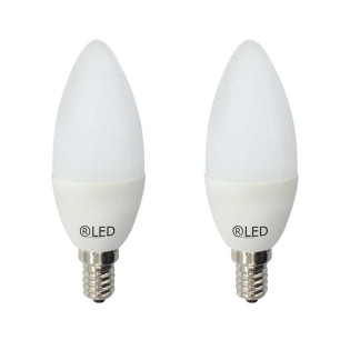 Pack 2 Light bulbs LED Candle E14 (6W)