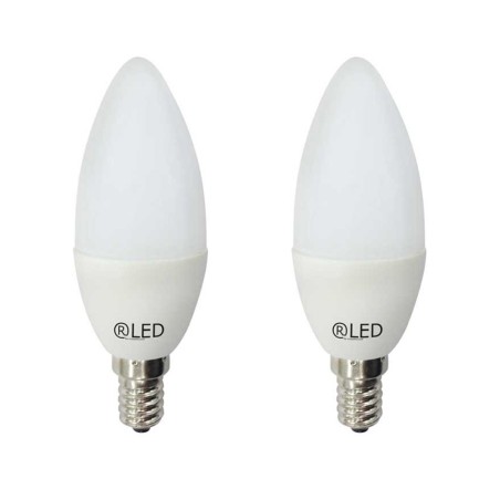 Pack 2 Light bulbs LED Candle E14 (6W)