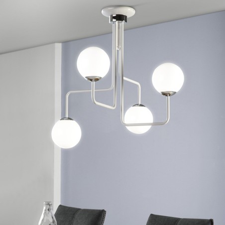 Ceiling Lamp Moteo White (4 lights)