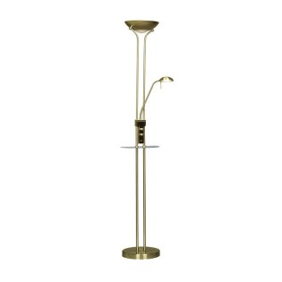 LED Floor Lamp Olimpia Leather (18W+5W)