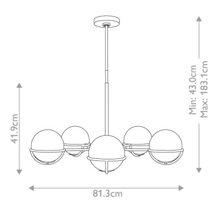Chandelier Apollo (5 lights)