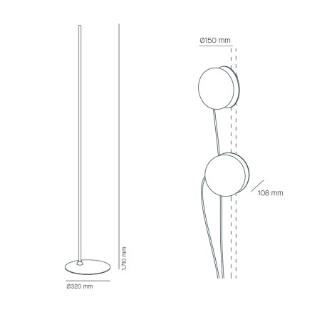 Floor Lamp Knock (2 lights)