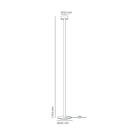 LED floor lamp Peak Lane 170 (15W)