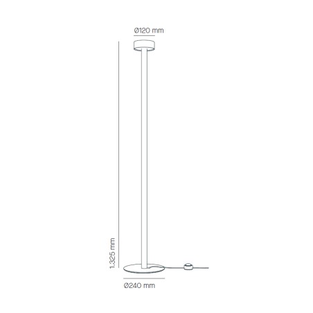 LED floor lamp Peak Lane 132 (15W)