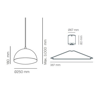 Pendant Lamp Nod II (3 lights)