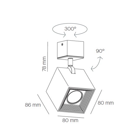 MLN Dau Spot Led-Scheinwerfer (10W)
