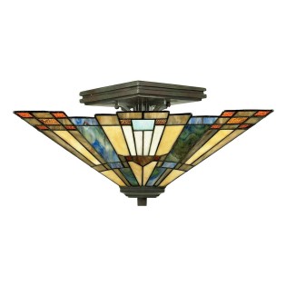Flush light Tiffany Inglenook