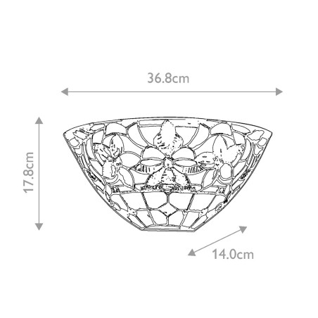 Aplique de pared Tiffany Kami