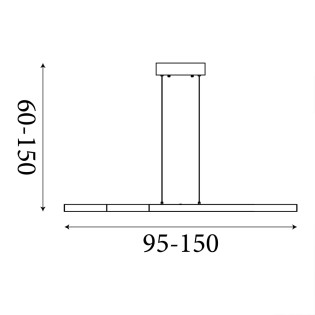 LED Pendant Lamp Linear CCT (39W)