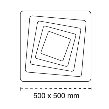 LED Ceiling Flush Light Tandy CCT Dim (135W)