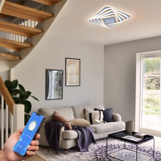 LED Ceiling Flush Light Tandy CCT Dim (135W)