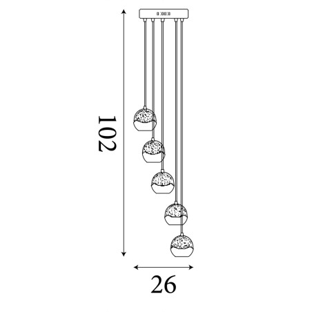 Pendant lamp Led Iceball (30W)