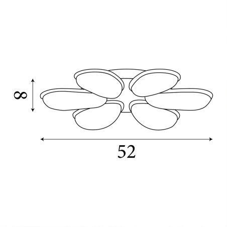 Ceiling Flush Light LED Lori (48W)