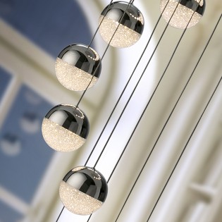 14 - lights Cluster LED Pendant lamp Sphere (50W)