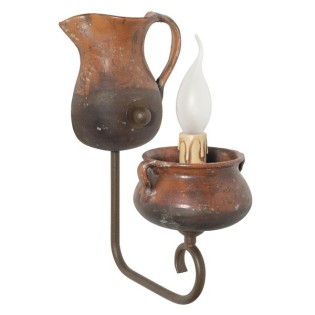 Wall Light Pitcher and Pot (1 light)