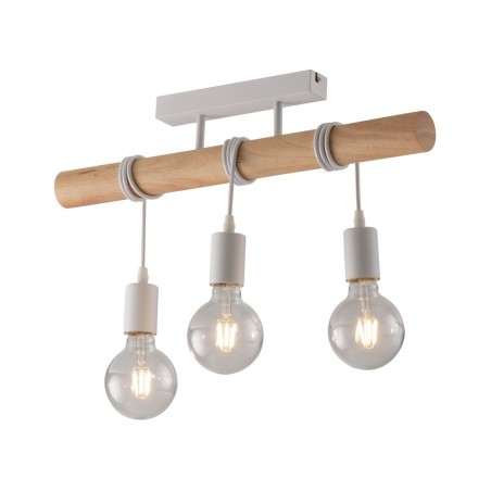 Natural Wood Effect 3 Light Ceiling Bar Pendant Arizona
