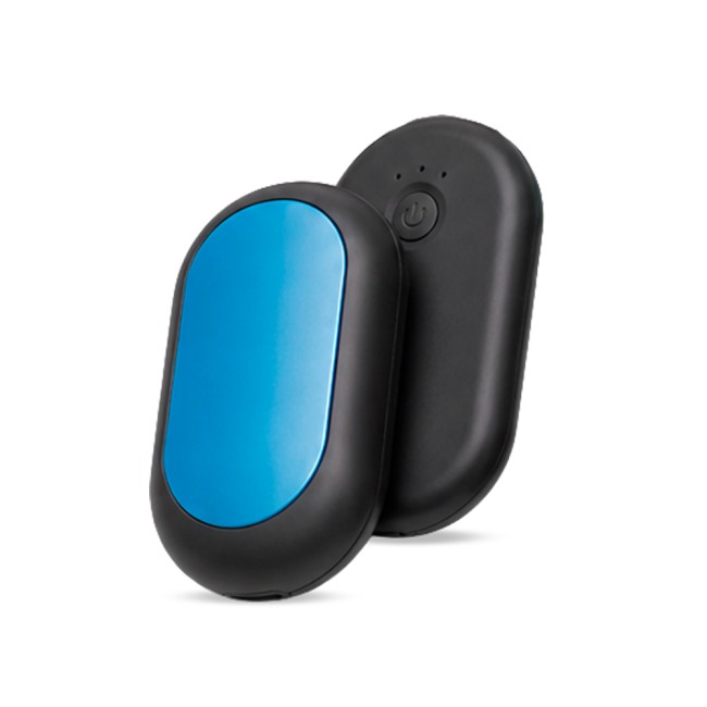 CALIENTA MANOS  MAGNETICO ABS 2000mAh*2 NEGRO/AZUL