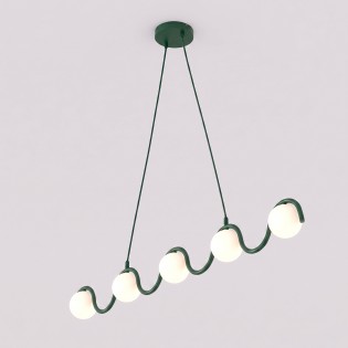 Pendant Lamp Ondessa Olive Green (5 lights)