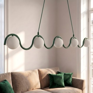 Pendant Lamp Ondessa Olive Green (5 lights)