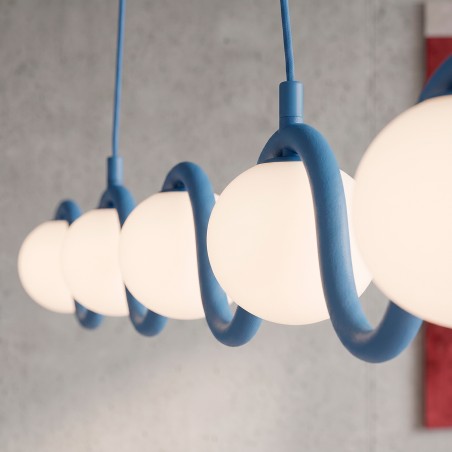 Pendant Lamp Ondessa Blue (5 lights)