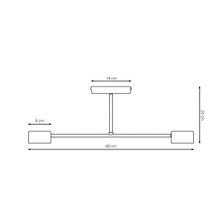 Ceiling Light Tanfa Blue (2 lights)