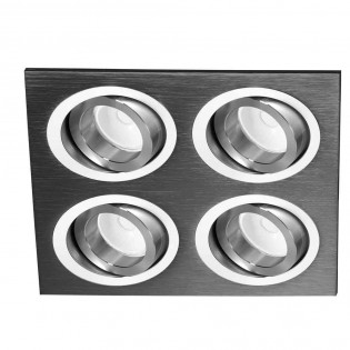 Kit Helium cuadrado negro (3 luces)
