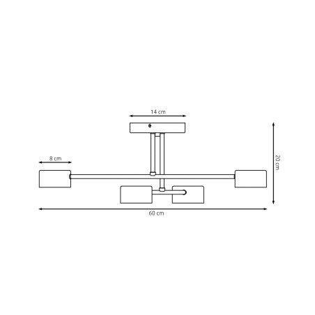 Ceiling Light Tanfa Blue (4 lights)
