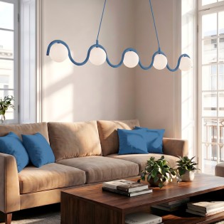 Pendant Lamp Ondessa Blue (5 lights)