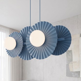Pendant Lamp Drino Blue (4 lights)