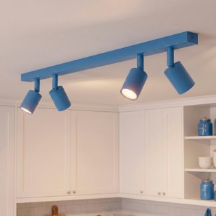 Ceiling Track Lamp Dongor Blue (4 lights)