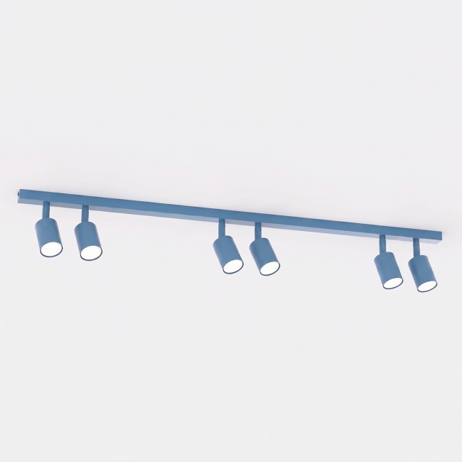 Ceiling Track Lamp Dongor Blue (6 lights)