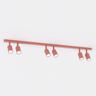 Ceiling Track Lamp Dongor Coral (6 lights)