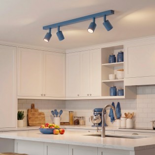 Ceiling Track Lamp Dongor Blue (4 lights)