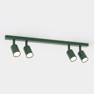 Ceiling Track Lamp Dongor Olive Green (4 lights)
