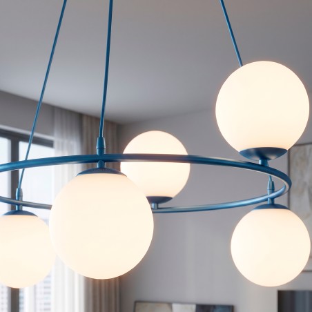 Pendant Lamp Laster Blue (6 lights)