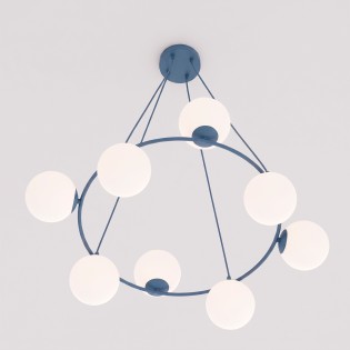 Pendant Lamp Laster Blue (8 lights)