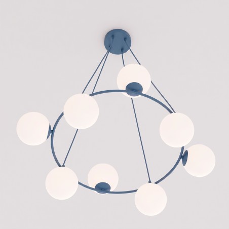 Pendant Lamp Laster Blue (8 lights)