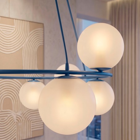 Pendant Lamp Laster Blue (8 lights)