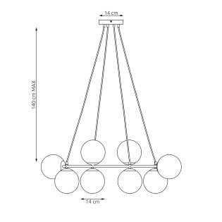 Pendant Lamp Laster Coral (8 lights)