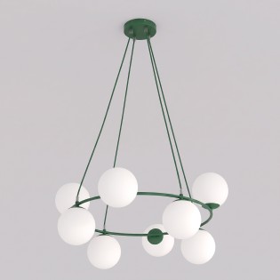 Pendant Lamp Laster Olive Green (8 lights)