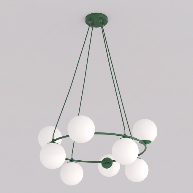 Pendant Lamp Laster Olive Green (8 lights)
