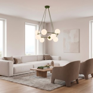 Pendant Lamp Laster Olive Green (8 lights)