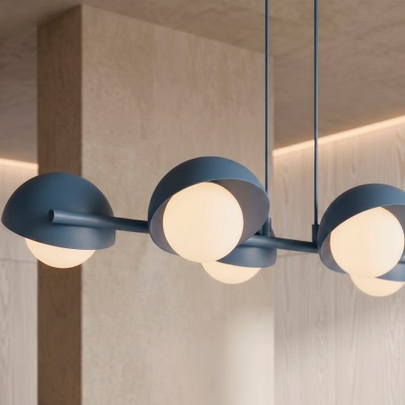 Pendant Lamp Nordessa Blue (6 lights)