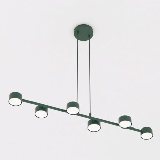 Pendant Lamp Solvi Olive Green (6 lights)