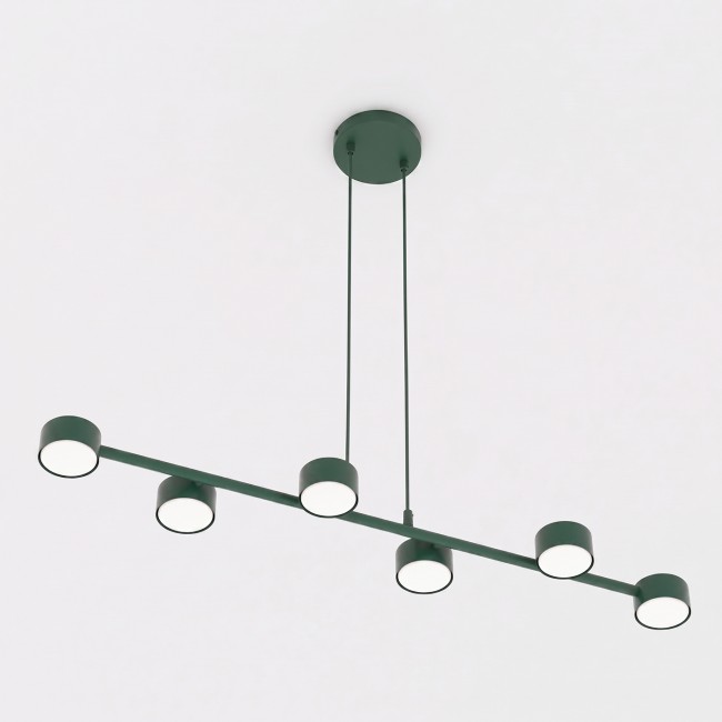 Pendant Lamp Solvi Olive Green (6 lights)