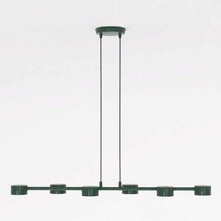 Pendant Lamp Solvi Olive Green (6 lights)
