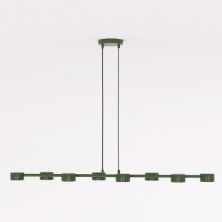 Pendant Lamp Solvi Olive Green (8 lights)