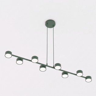 Pendant Lamp Solvi Olive Green (8 lights)